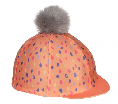 Shires Aubrion Hyde Park ORANGE SPOT Hat Cover